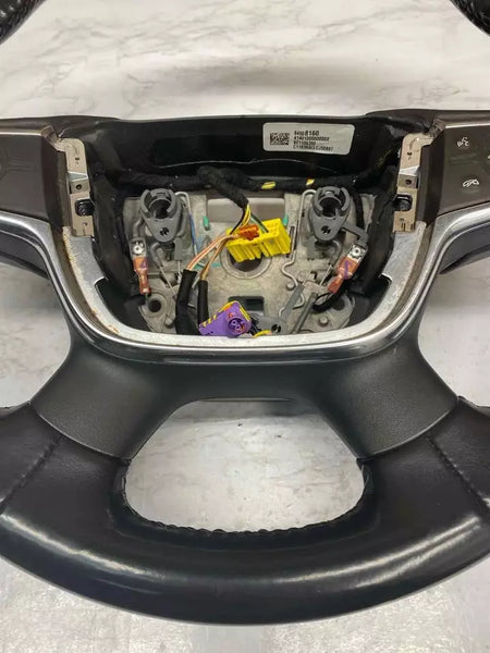 2019 CHEVROLET TRAVERSE STEERING WHEEL BLACK LEATHER ASSEMBLY OEM 84508160