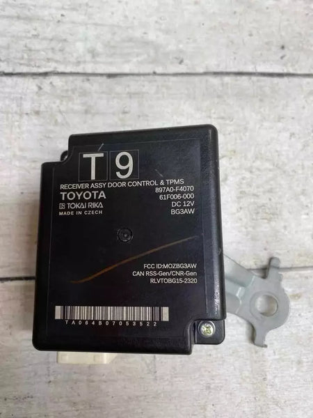 Toyota CHR tpms unit 18 to 22 tire pressure monitor system unit OEM 897A0F4070