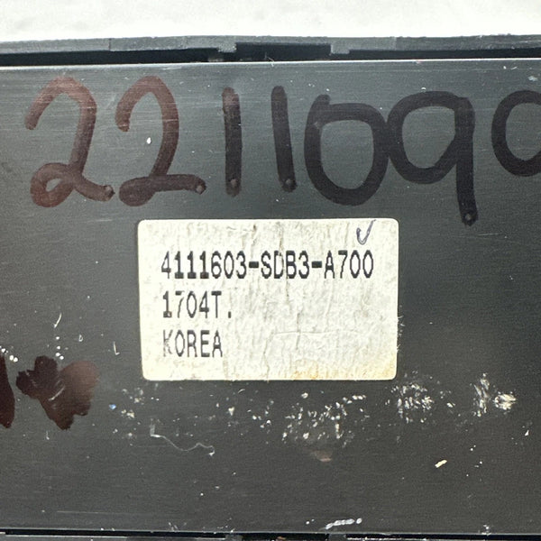2016 HONDA ODYSSEY SEAT SWITCH FRONT RIGHT PASSANGER SIDE OEM 4111603SDB3A700