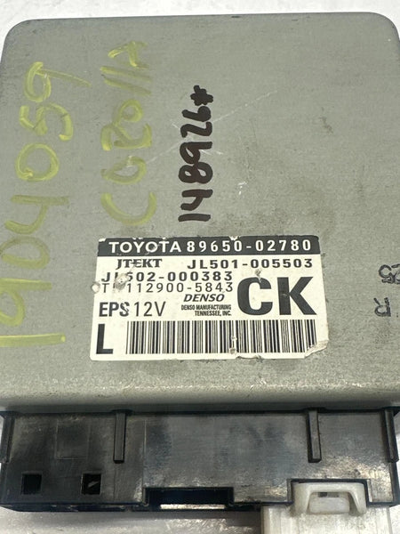 2014 2015 TOYOTA COROLLA POWER STEERING CONTROL MODULE UNIT ASSY OEM 8965002780