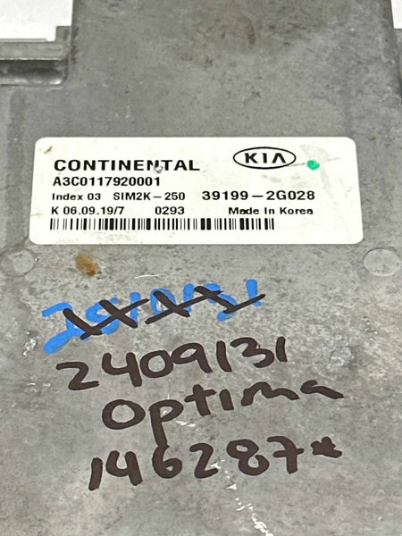 2020 KIA OPTIMA ENGINE CONTROL UNIT ECU ECM US BUILT 2.4L ASSY OEM 391992G028
