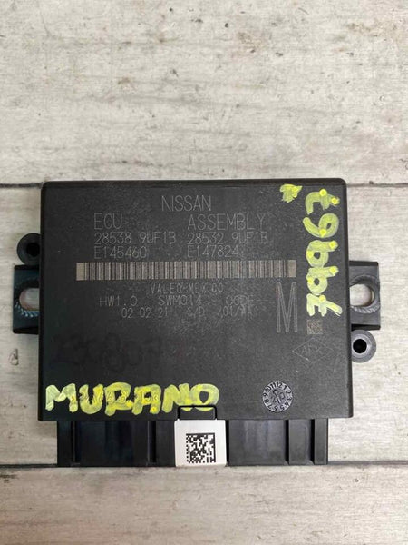 NISSAN MURANO 2021 PARK ASSIST CONTROL MODULE UNIT REAR ASSY OEM 285389UF1B