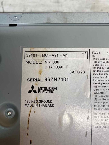 2017 HONDA CIVIC SEDAN US TOURING RADIO RECEIVER ASSY OEM 39101TBCA91
