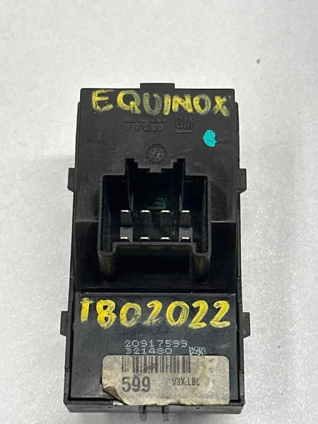 2010 TO 2017 CHEVY EQUINOX MASTER SWITCH FRONT DRIVER SIDE DOOR OEM 20917599
