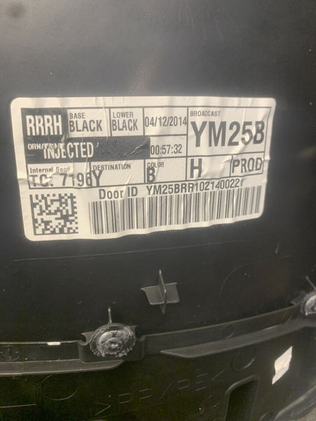 Moldura de panel de puerta trasera derecha para Toyota Camry 2012-2014, color negro, OEM 6763006C70C9