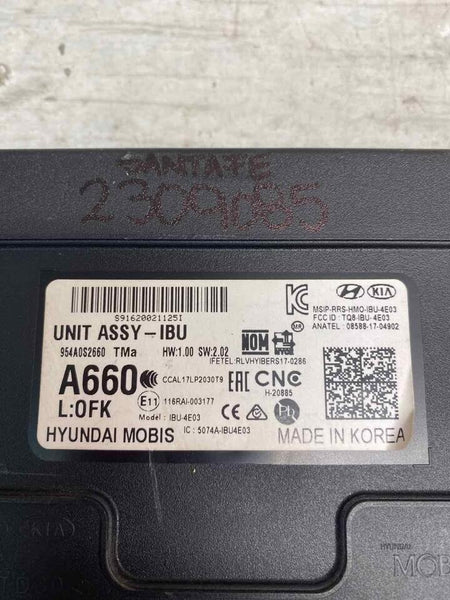 Hyundai Santa Fe body control module 2020 BCM unit assy OEM us market 954A0S2660