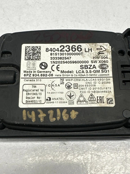 2018 TO 2021 CHEVY TRAVERSE BLIND SPOT ALERT SENSOR LEFT SIDE ASSY OEM 84042366