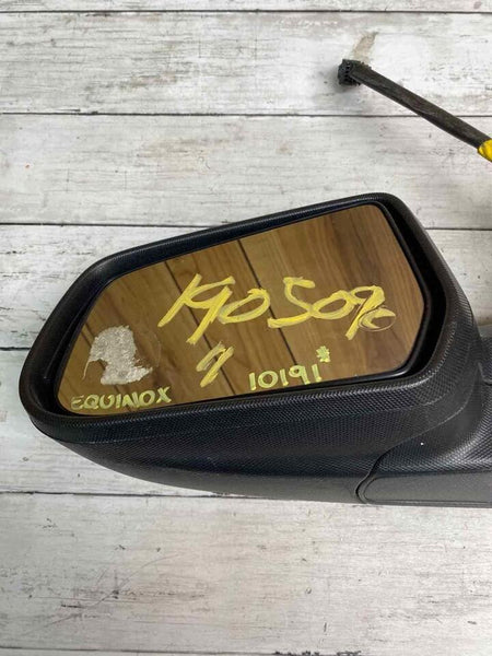 CHEVROLET EQUINOX DOOR MIRROR 10 11 LEFT SIDE BLACK TEXTURED ASSY OEM 20858707