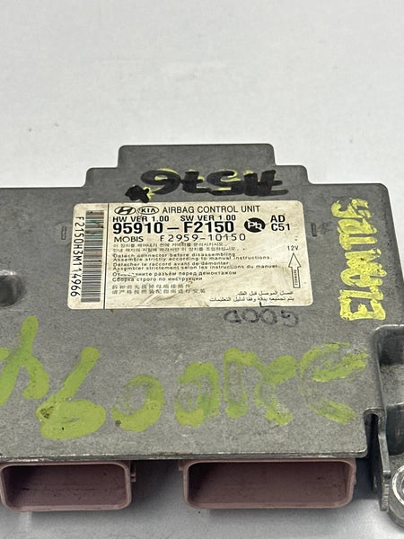 2020 HYUNDAI ELANTRA OCCUPANT DETECTION CONTROL MODULE OEM 95910F2150 2.0L SEDAN