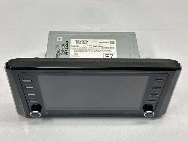 2021 TOYOTA COROLLA RADIO AM FM DISPLAY & RECEIVER ASSEMBLY OEM 8614002E70 SEDAN