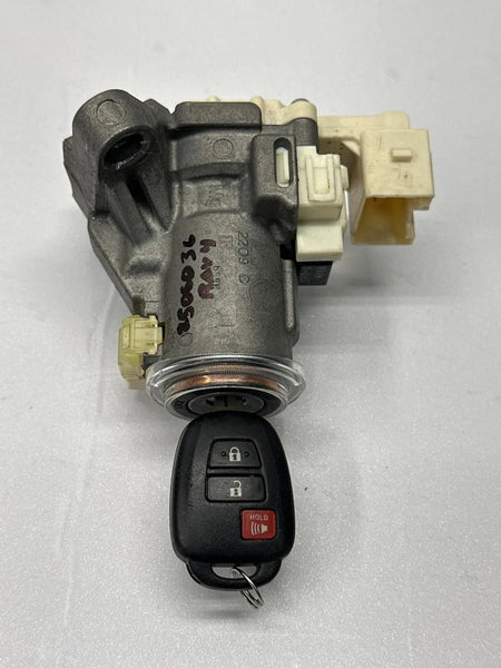 2013 TO 2018 TOYOTA RAV-4 IGNITION SWITCH CONVENTIONAL VIN F 8445012320 WITH KEY