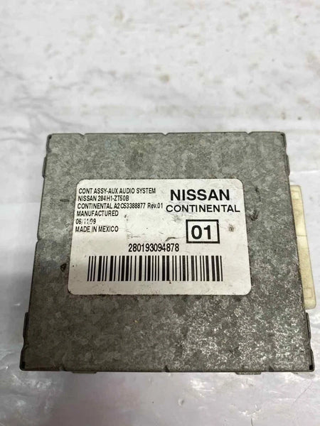 2010 NISSAN CUBE AUXILIARY AUDIO CONTROL MODULE CENTER CONSOLE OEM 284H1ZT50B