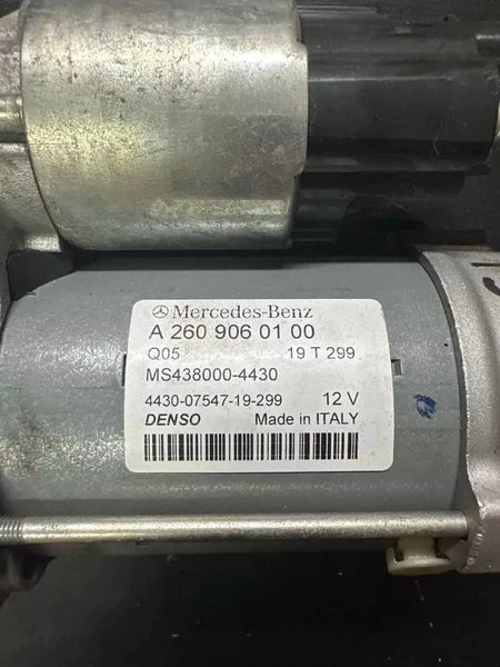2020 TO 2022 MERCEDES CLA250 ENGINE STARTER MOTOR ASSY OEM 118 TYP 2609060100