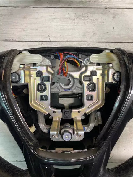 2018 2019 FORD EXPLORER STEERING WHEEL BLACK LEATHER XLT ASSY OEM JB5Z3600ZA