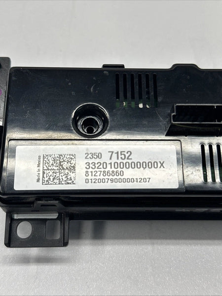 2018 TO 2024 CHEVY TRAVERSE CLIMATE CONTROL HVAC AC REAR PANEL ASSY OEM 23507152