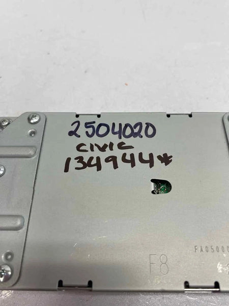 2016 TO 2021 HONDA CIVIC RADIO AM FM SATELLITE RADIO UNIT ASSY OEM 39800TBAA12