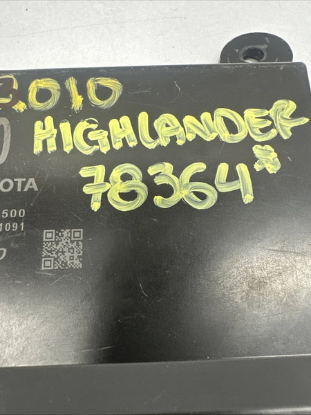 2020 TOYOTA HIGHLANDER CLIMATE CONTROL MODULE HVAC AC UNIT ASSY OEM 886500E500