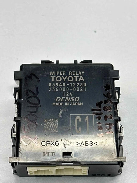2022 TOYOTA COROLLA WIPER RELAY CONTROL MODULE UNIT ASSEMBLY OEM 8594012230