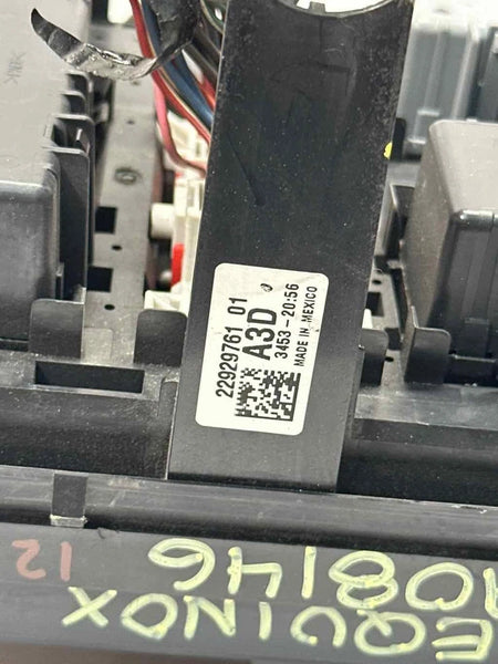 2013 TO 2016 CHEVROLET EQUINOX ENGINE FUSE BOX BLOCK RELAY 3.6L ASSY OEM 22929761