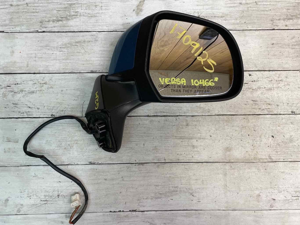 DOOR MIRROR NISSAN VERSA 2014 RH RIGHT SIDE VERSA NOTE BLUE COLOR OEM 963731HK5B