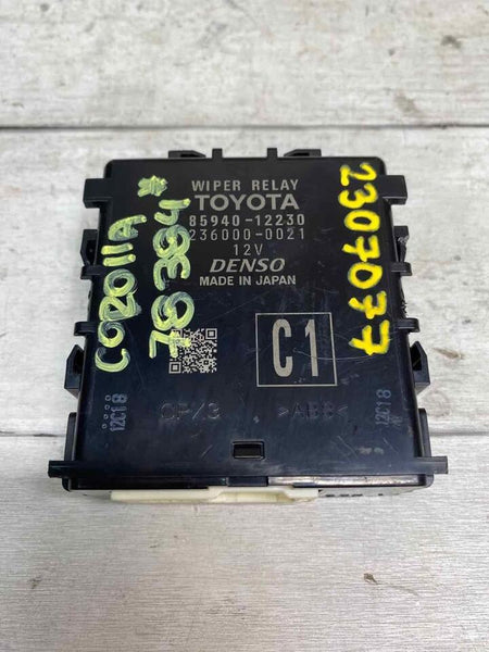 20 TOYOTA COROLLA XSE WINDSHIELD FRONT RELAY WIPER CONTROL MODULE OEM 8594012230