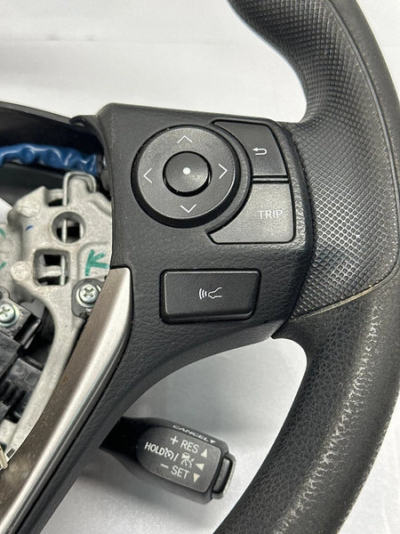 2013 TO 2018 TOYOTA RAV-4 STEERING WHEEL HYBRID NO LEATHER BACK OEM 451000R120C0