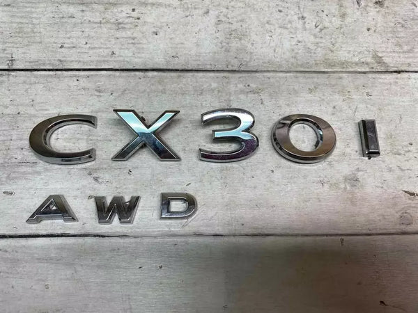 20 21 22 23 MAZDA CX-30 LIDGATE EMBLEM TRUNK LID EMBLEM CX30 LETTERS ASSY OEM