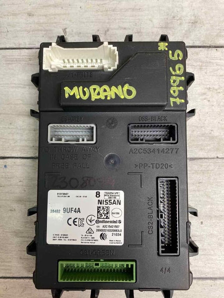 NISSAN MURANO BODY CONTROL MODULE 2021 TO 2022 BCM UNIT ASSEMBLY OEM 284B29UF4A