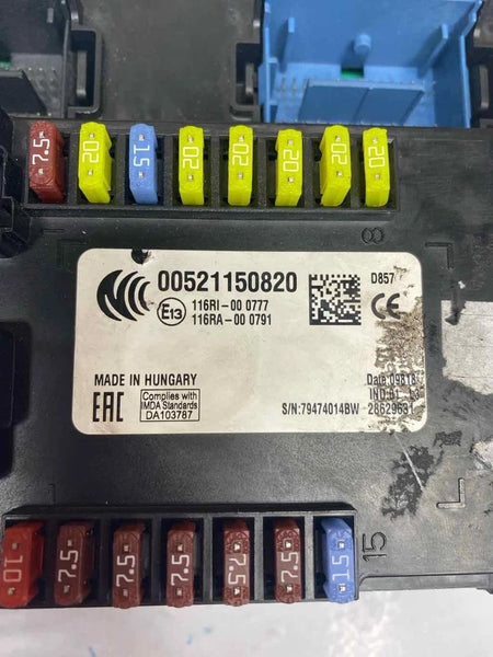 2018 TO 2020 JEEP RENEGADE FUSE RELAY CONTROL BCM UNIT ASSEMBLY OEM 00521150820