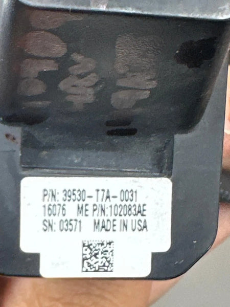 2016 HONDA HRV REAR VIEW CAMERA LIFTGATE MOUNTED ASSY OEM 39530T7A003