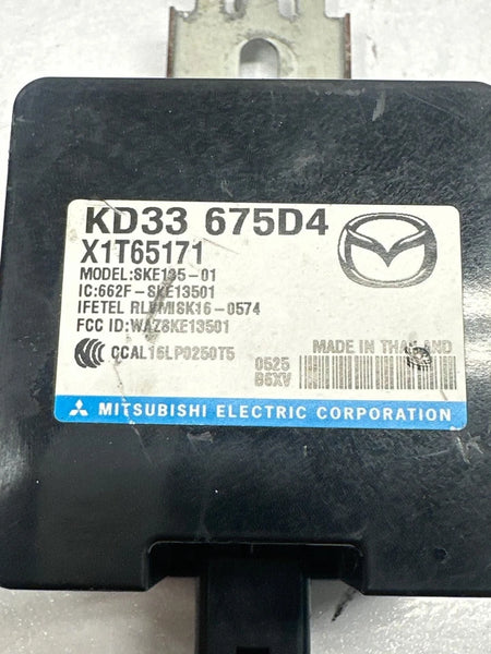 2013 TO 2023 MAZDA CX-5 KEYLESS ENTRY CONTROL MODULE UNIT ASSEMBLY OEM KD33675D4