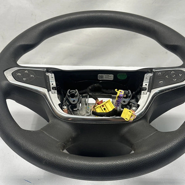 2018 TO 2021 CHEVROLET TRAVERSE STEERING WHEEL LEATHER BLACK ASSY OEM 84439177