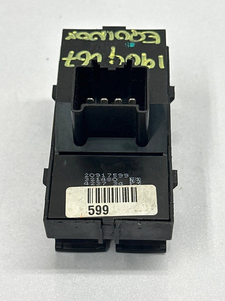2010 TO 2017 CHEVROLET EQUINOX MASTER SWITCH FRONT DRIVER SIDE ASSY OEM 20917599