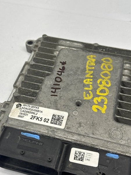 2020 HYUNDAI ELANTRA ENGINE CONTROL UNIT ECM ECU US CVT SEDAN 2.0L 391722EFK5