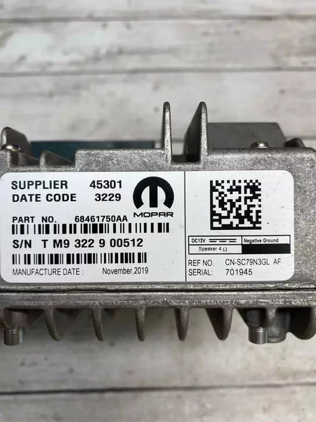 2020 JEEP GRAND CHEROKEE RADIO AM FM RADIO RECEIVER ASSEMBLY OEM 68461750AA