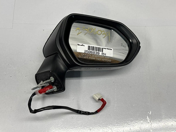 20 TO 24 TOYOTA COROLLA DOOR MIRROR RIGHT SIDE HEATED B/SPOT 8791012K60 209 BLACK