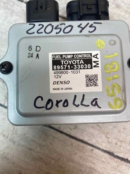 Toyota Corolla fuel pump from 2019 to 2023 control module unit OEM 8957106010