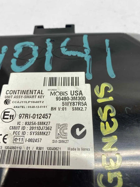 2013 2014 HYUNDAI GENESIS KEYLESS IGNITION CONTROL MODULE UNIT SEDAN OEM 954803M300
