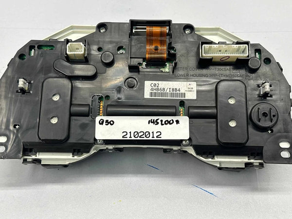 2015 INFINITI Q50 INSTRUMENT CLUSTER SPEEDOMETER ASSY OEM 3.7L MPH 248104HB6B