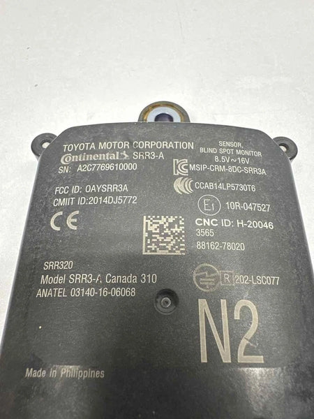2020 2021 LEXUS NX300 BLIND SPOT CONTROL MODULE UNIT RIGHT OR LEFT OEM 8816278020