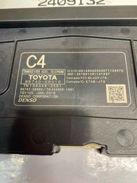 Unidad de control del teléfono del transceptor telemático Toyota Camry 2019 OEM 8674006010