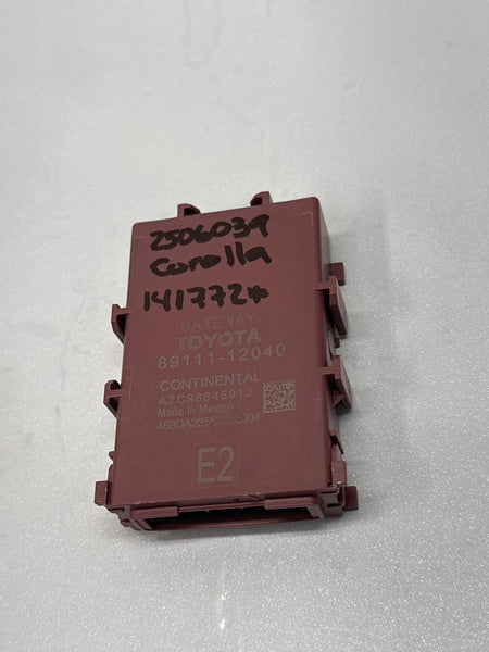 2020 TO 2023 TOYOTA COROLLA NETWORK GATEWAY CONTROL MODULE OEM 8911112040 HYBRID SEDAN