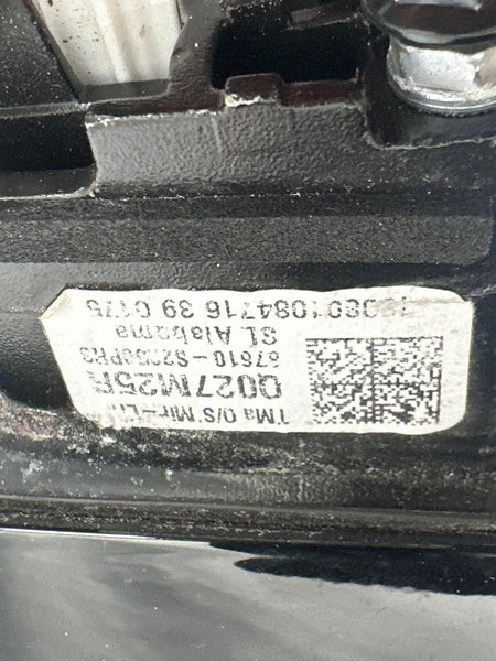 2020 HYUNDAI SANTA FE DOOR MIRROR LEFT SIDE ASSY OEM 87610S2210 BLIND SPOT RED