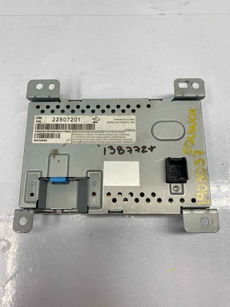 2012 TO 2017 CHEVROLET EQUINOX RADIO AM FM DISPLAY SCREEN LOWER 7.0" LT MODEL 22807201