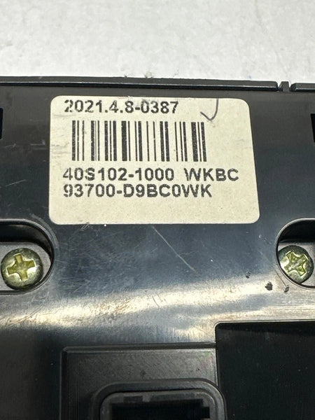 2022 KIA SPORTAGE CENTER CONSOLE DIMMER LIGHT TRACTION LANE ASSIST 93700D9BC0WK