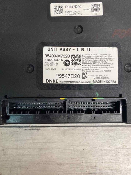 KIA FORTE 2019 2020 2021 SEDAN BODY CONTROL MODULE BCM ASSY OEM 95400M7320