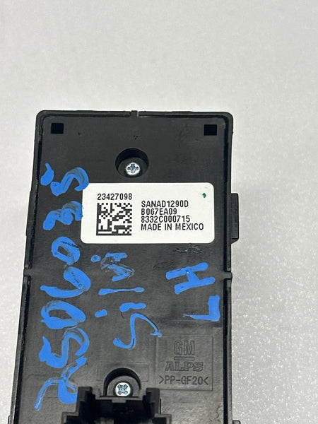 2014 TO 2019 CHEVY SILVERADO 1500 MASTER SWITCH 23427098 CLASSIC STYLE DOUBLE CAB