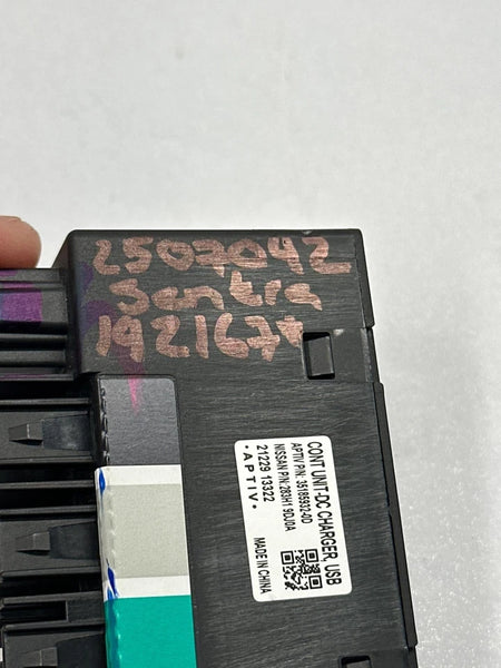 2022 NISSAN SENTRA WIRELESS CHARGER CONTROL MODULE UNIT ASSY OEM 283H19DJ0A