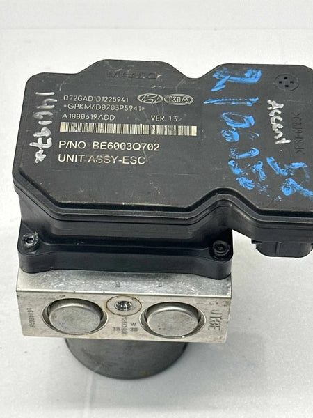 2015 TO 2017 HYUNDAI ACCENT ANTI LOCK BRAKE SYSTEM ABS PUMP MODULE OEM 589201R460