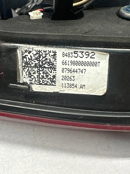 2018 TO 2021 CHEVROLET TRAVERSE TAIL LIGHT LEFT SIDE LID MOUNTED ASSY OEM 84835392